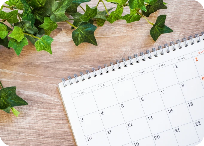 ネット口座登録のスケジュール